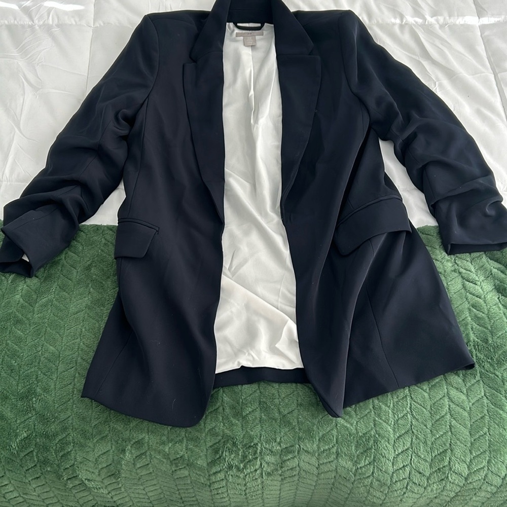 Women's Navy Oversized Blazer